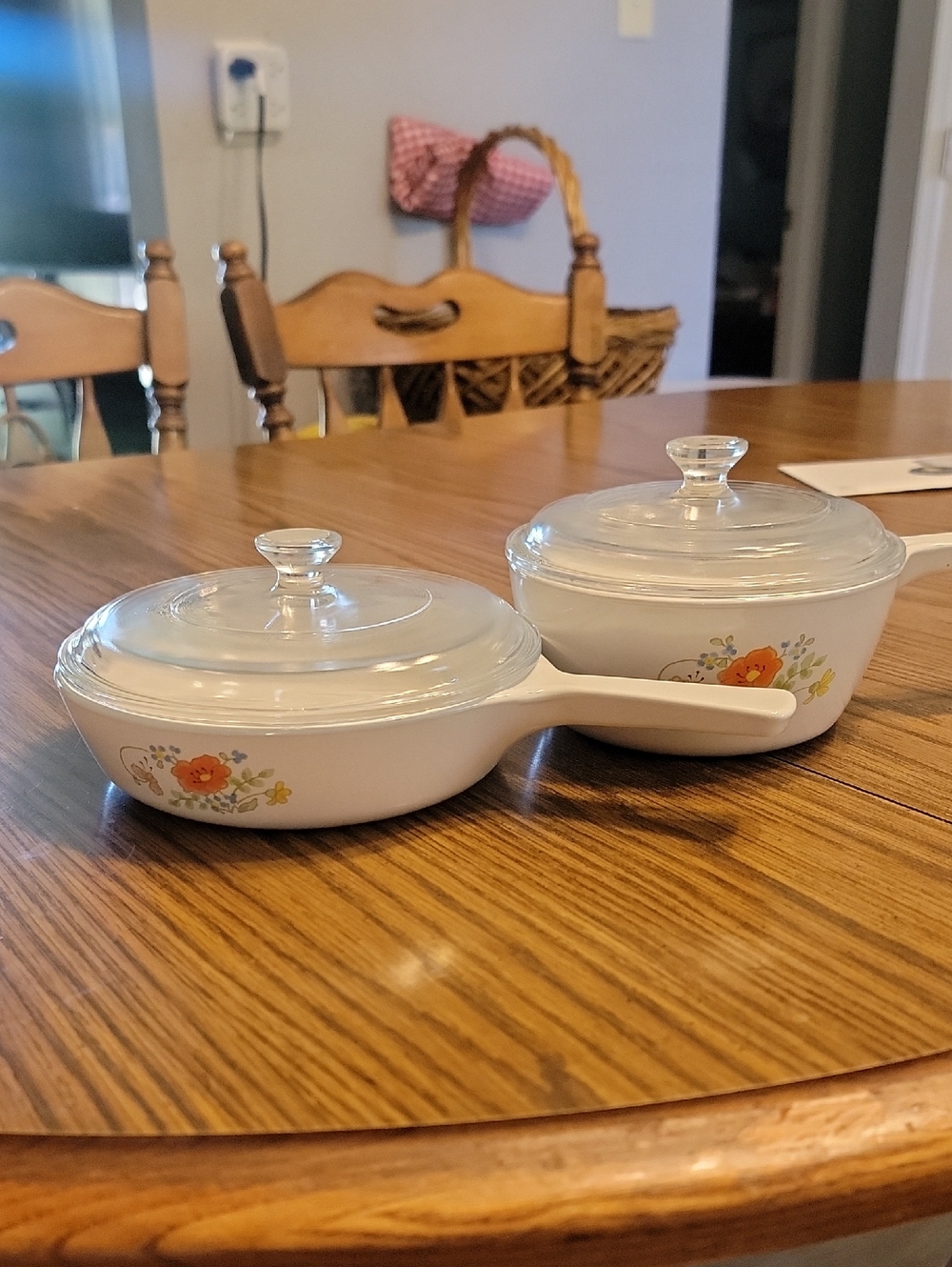 Corningware White Ceramic Lid with Printed Logo
